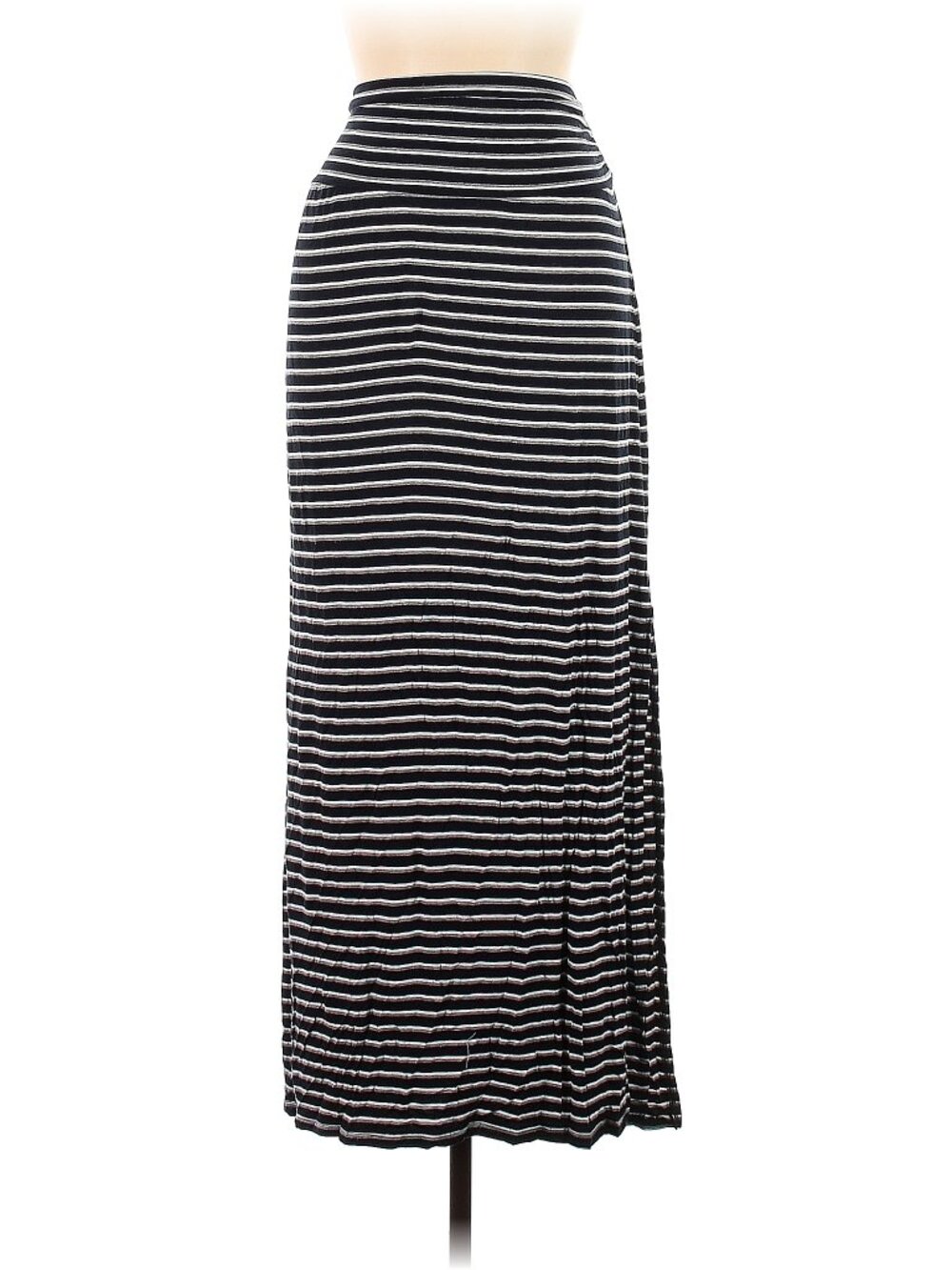 GNW maxi skirt black and white striped